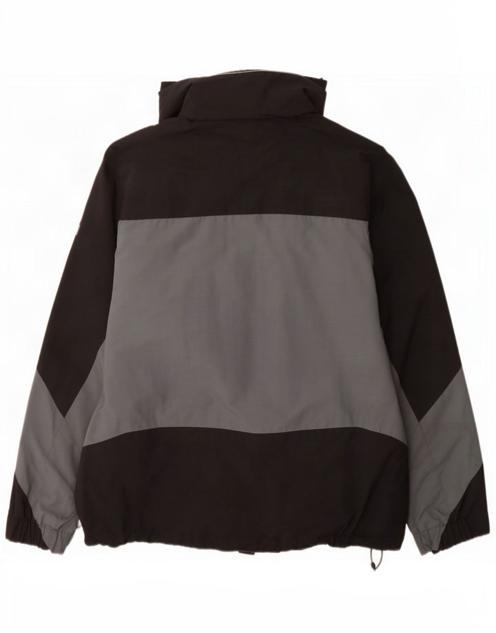 Jaqueta de chuva masculina Helly Hansen UK 38 médio preto colorblock nylon
