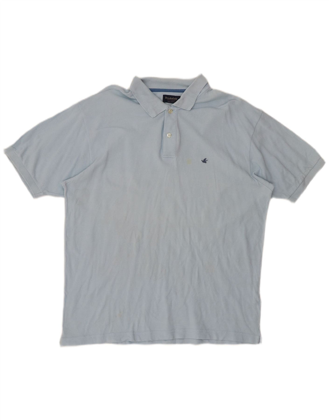 Camisa polo masculina BROOKSFIELD IT 56 XL algodão azul