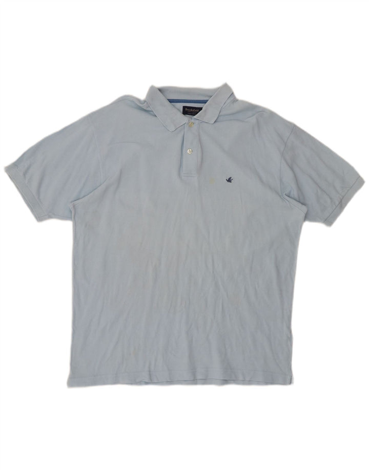 Camisa polo masculina BROOKSFIELD IT 56 XL algodão azul