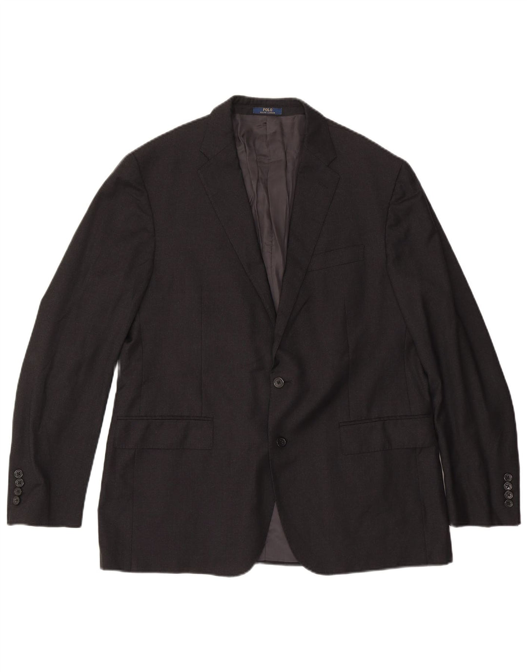 Polo Ralph Lauren Jaqueta blazer masculina de 2 botões Reino Unido 44 XL lã cinza