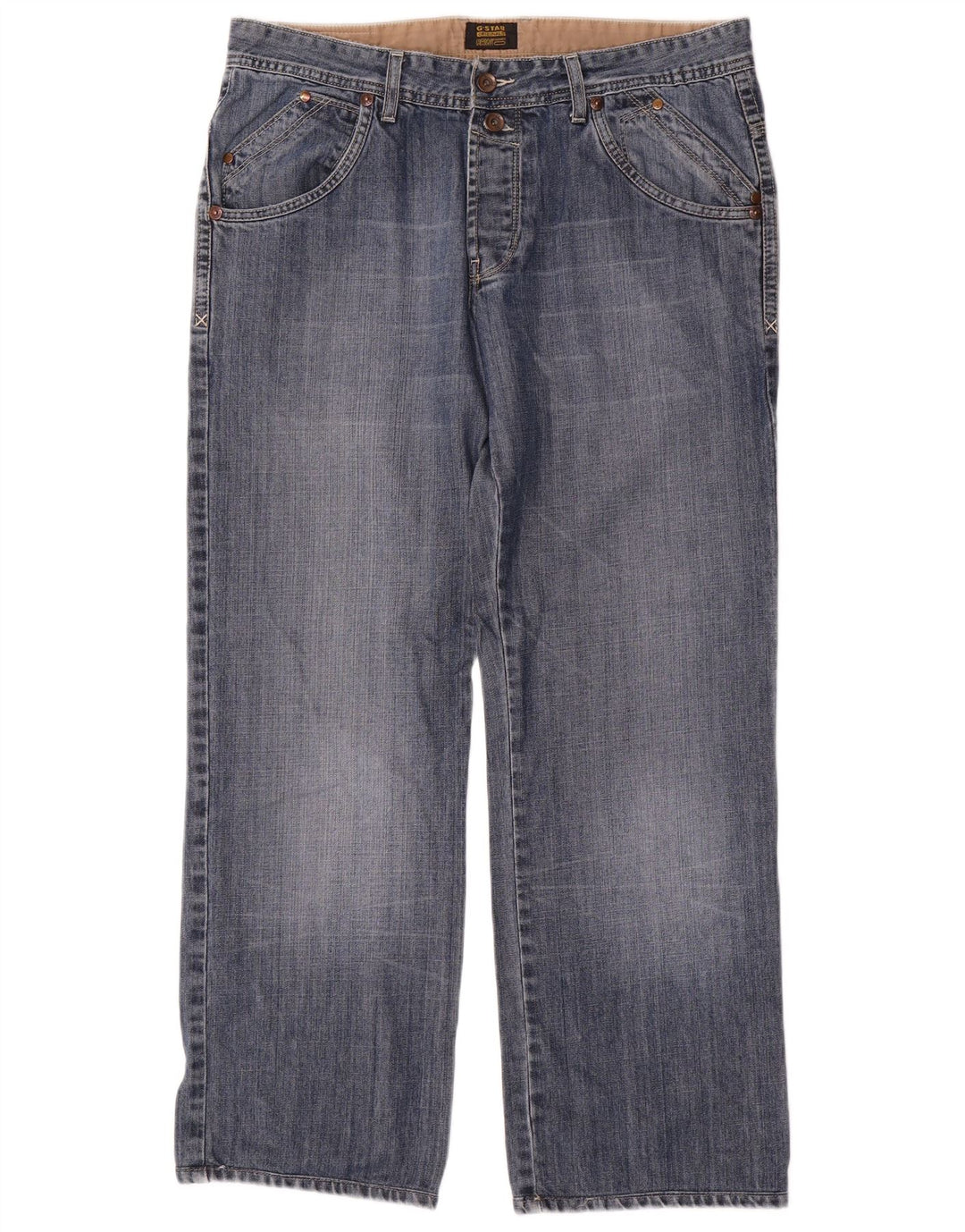 Jeans retos masculinos G-STAR W33 L31 algodão azul
