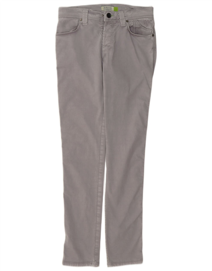 Calça feminina casual justa JECKERSON W30 L32 cinza