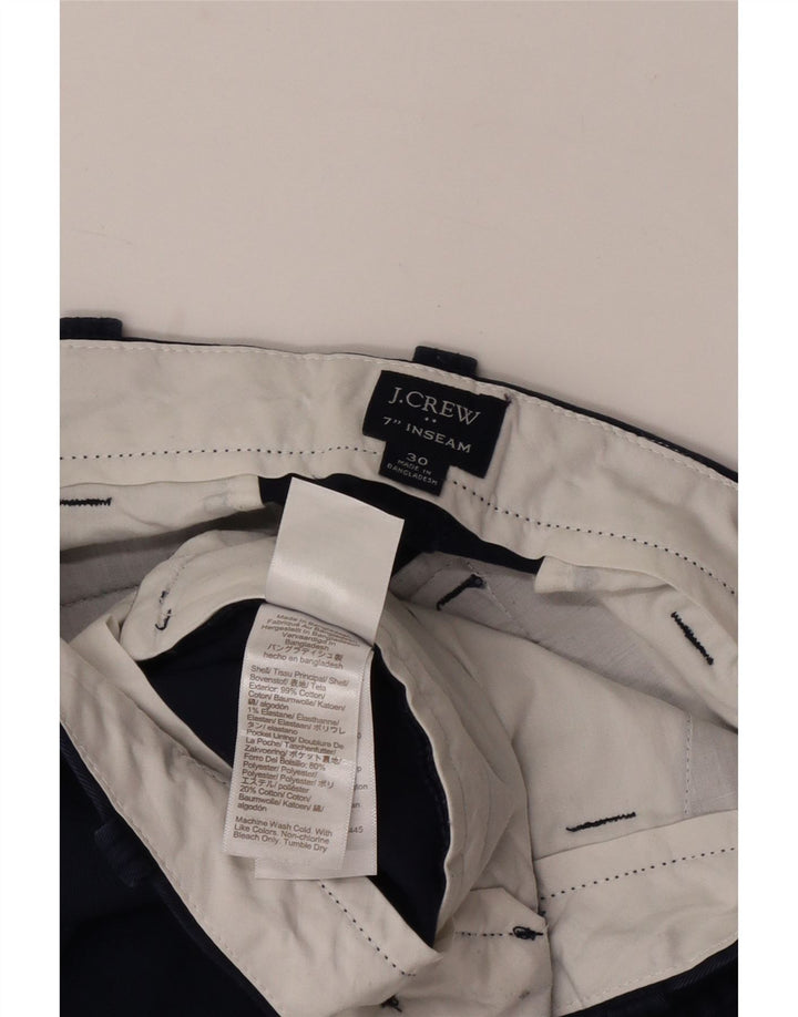 Shorts Chino Masculino J. Crew W30 Algodão Azul Marinho Médio