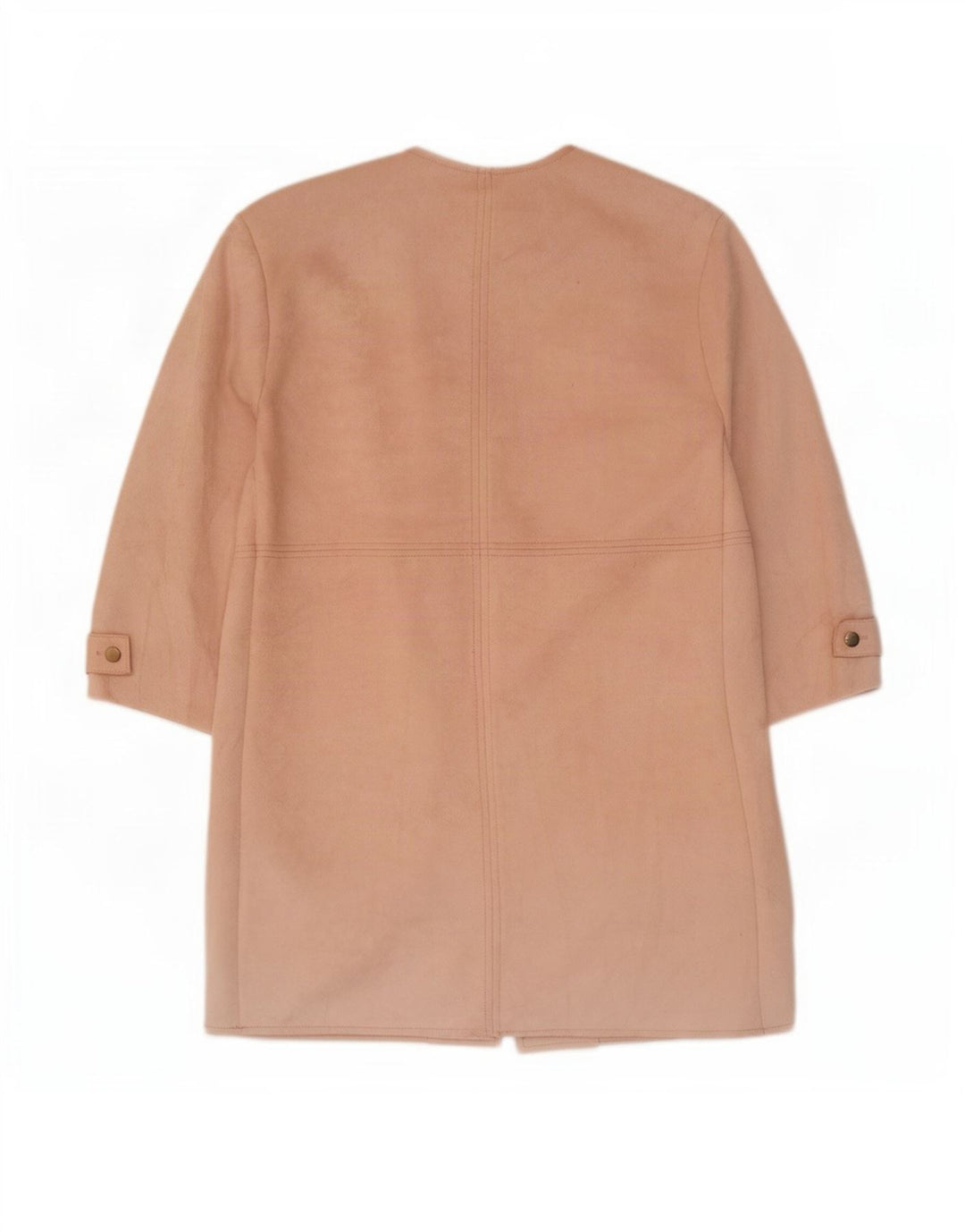Sobretudo feminino Zara UK 10 pequeno poliéster rosa