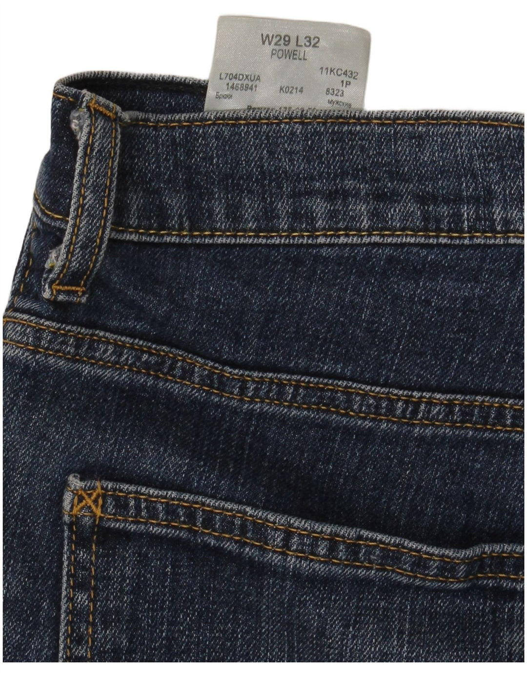Lee Mens Powell Straight Jeans W29 L30 Azul Algodão
