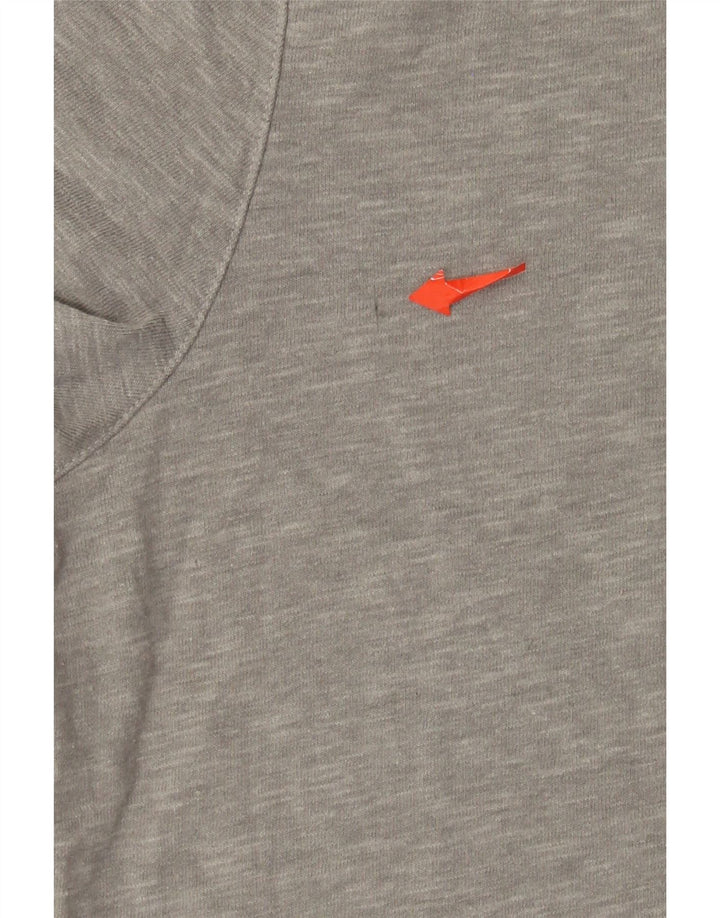 Camiseta masculina Superdry Top grande algodão manchado cinza