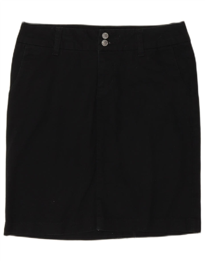 Saia reta feminina Dickies US 5 pequena W28 algodão preto
