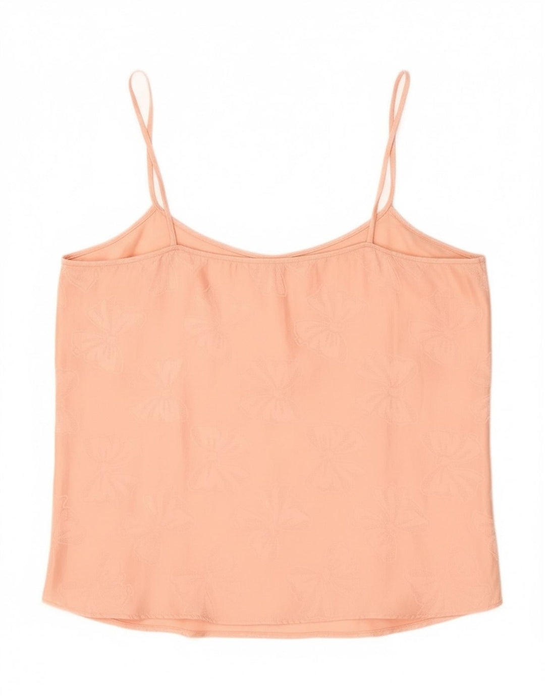Top cami feminino vintage UK 16 grande rosa floral