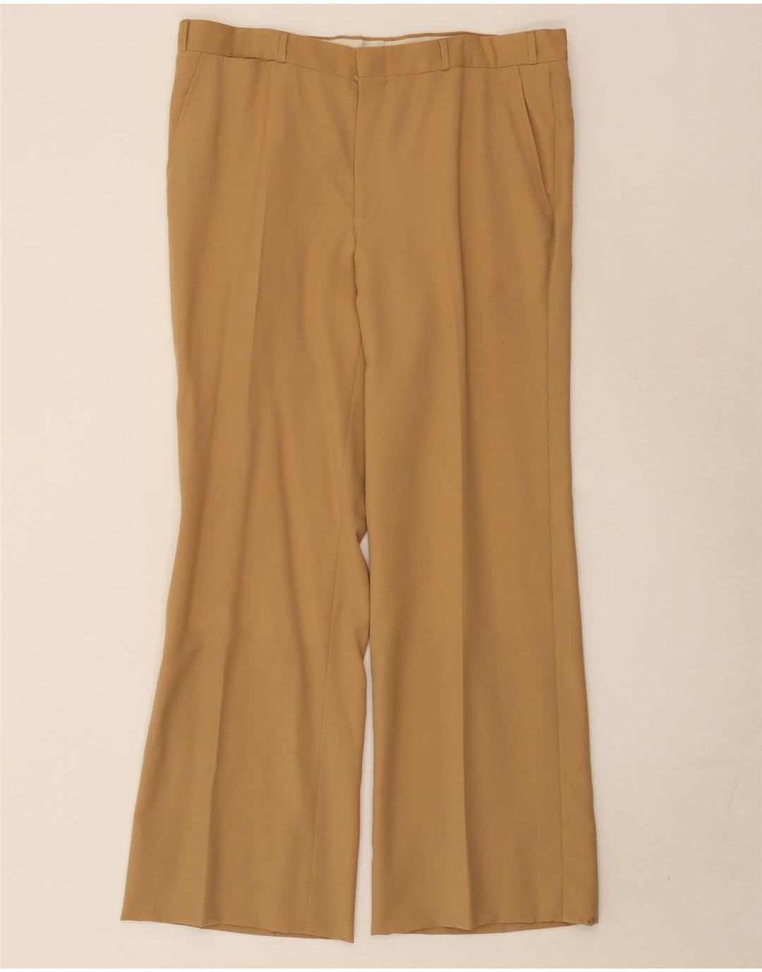 Terno masculino vintage com 2 botões UK 38 médio W36 L29 bege