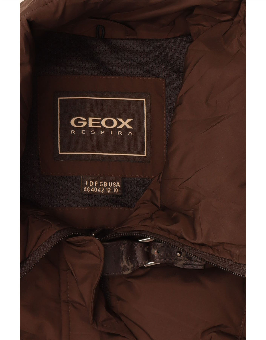Jaqueta acolchoada feminina GEOX UK 12 marrom médio