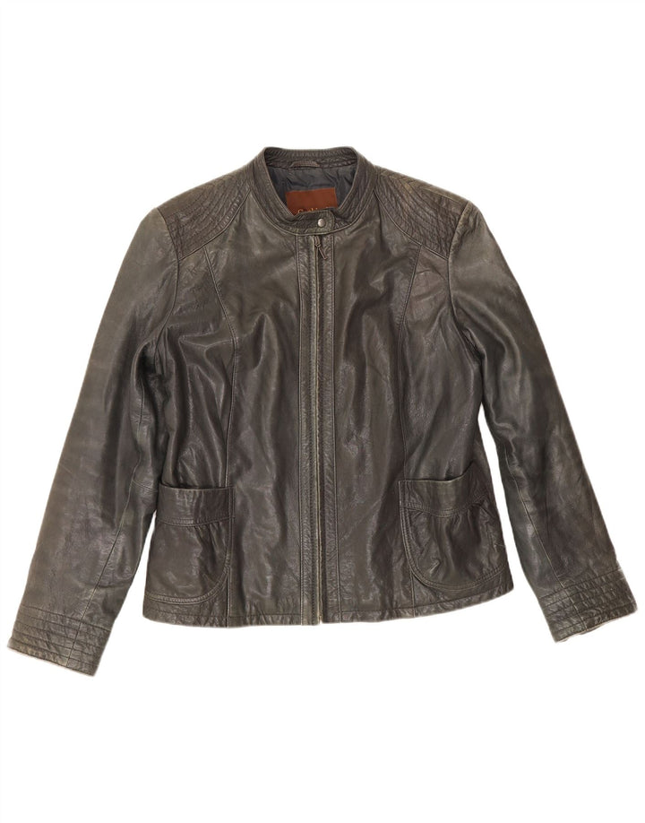 Jaqueta de motociclista feminina Conbipel IT 54 2XL couro preto
