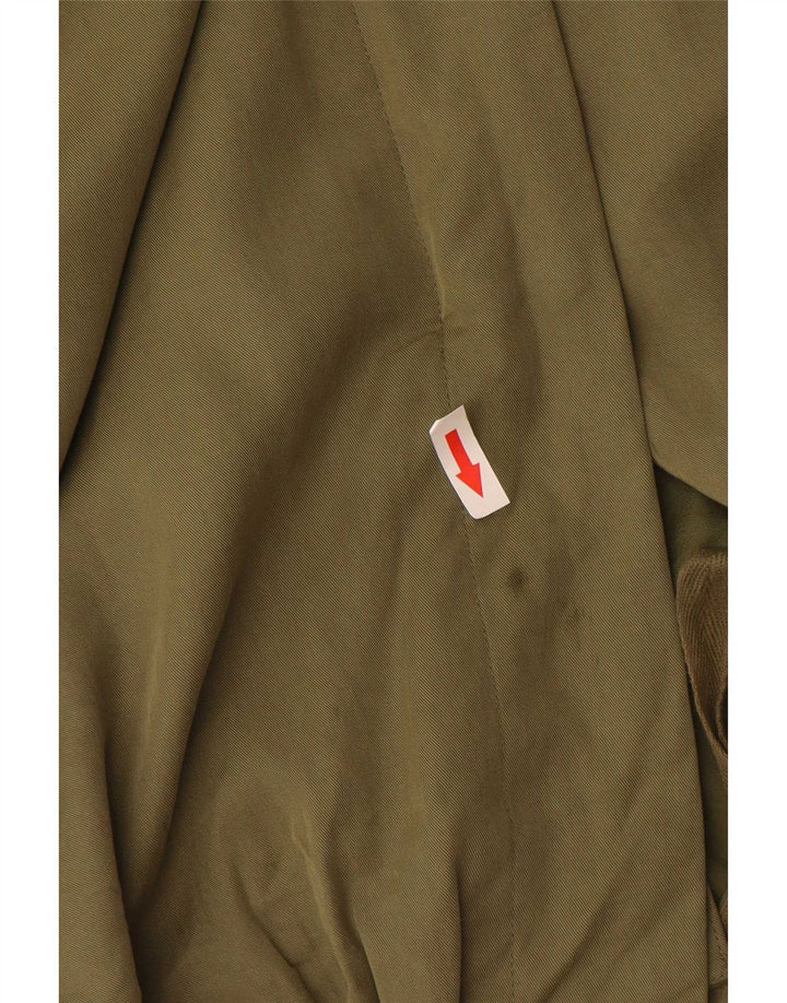 Jaqueta parka feminina com capuz Marks & Spencer Reino Unido 16 grande poliéster cáqui