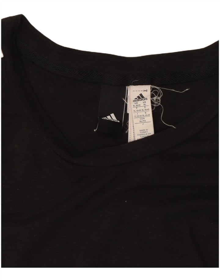 Camiseta feminina ADIDAS UK 20/22 XL preta poliéster