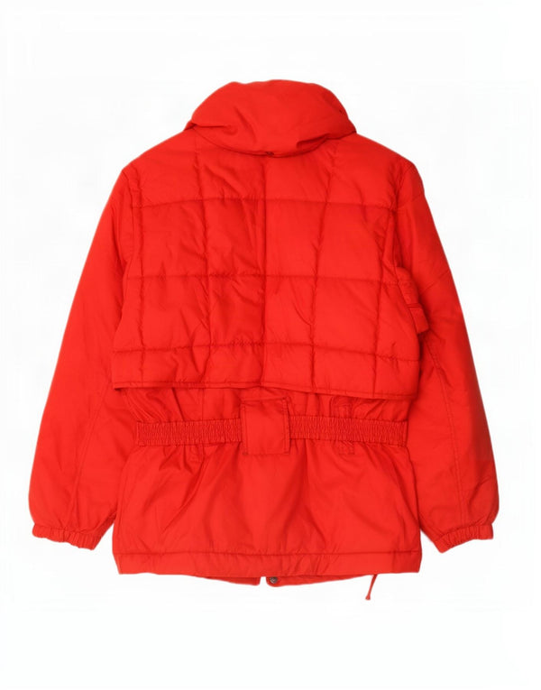 Jaqueta de esqui oversized com capuz feminino Nordica IT 44 poliéster vermelho médio