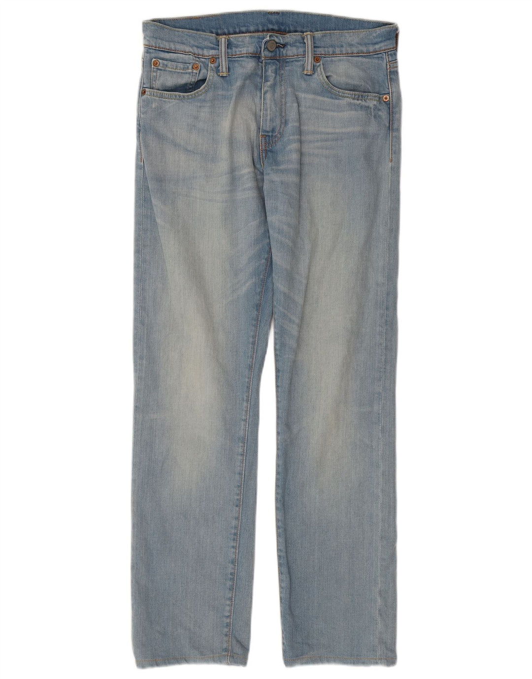 LEVI'S Masculino 504 Straight Jeans W30 L32 Azul Algodão