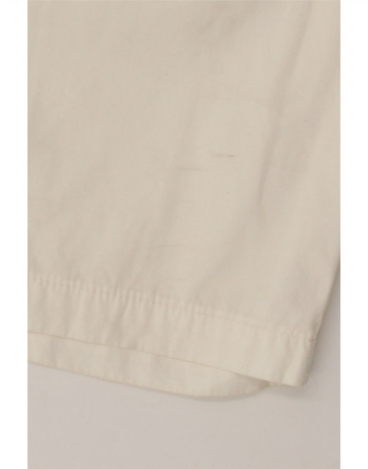 Murphy & Nye Mens Chino Shorts W36 Grande Algodão Branco