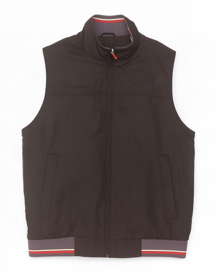 Colete masculino Brugi UK 38 poliamida colorblock preto médio