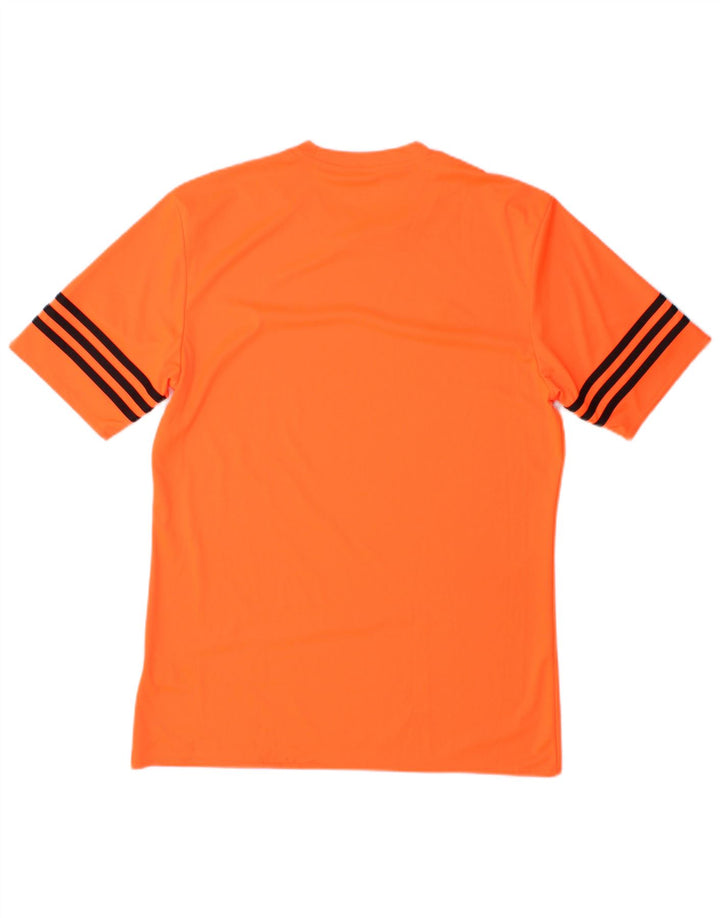 Adidas Mens Climalite Camiseta Top Médio Laranja Poliéster