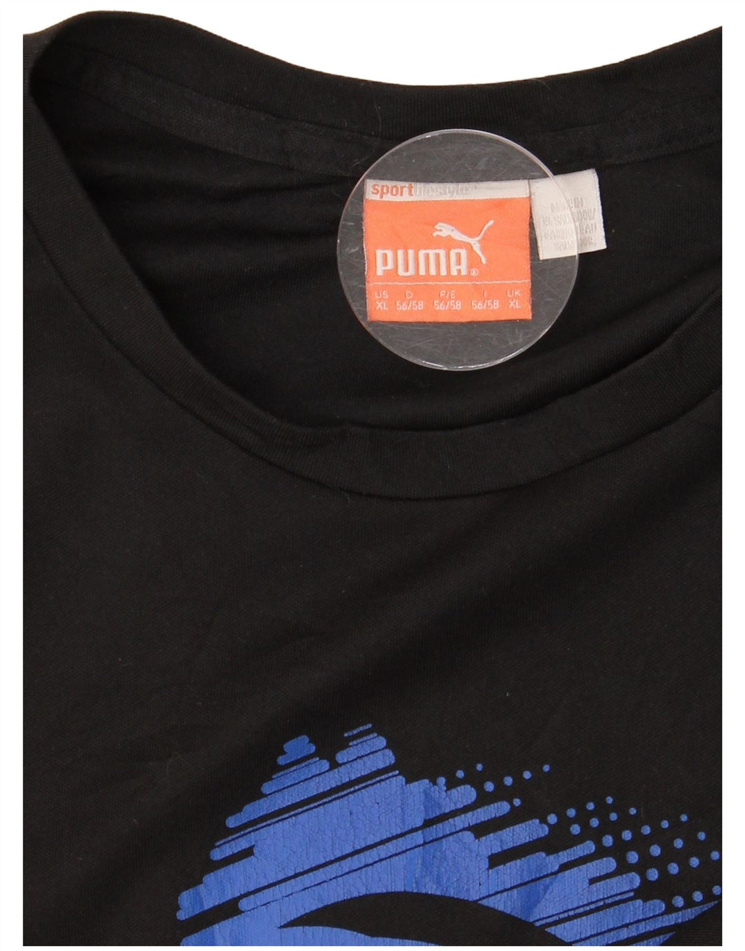 Camiseta gráfica masculina PUMA XL preta