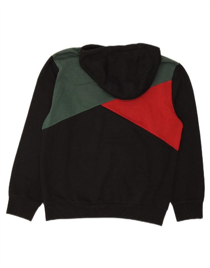 LOTTO moletom com capuz masculino médio preto colorblock algodão