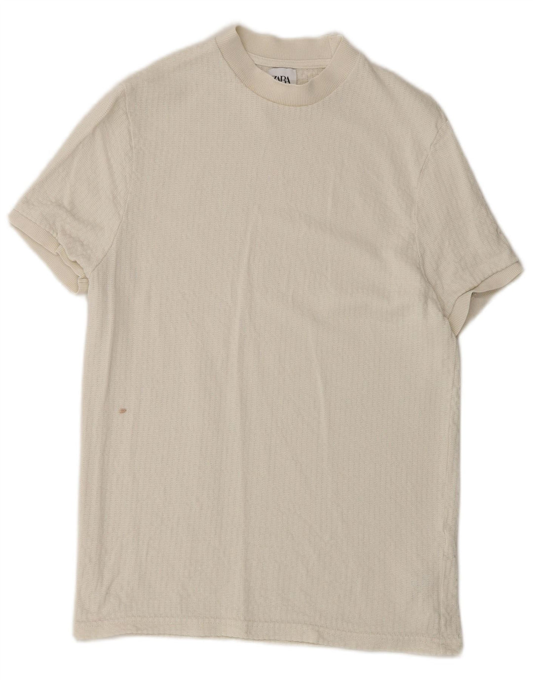 Camiseta masculina Zara Top pequeno Lyocell branco