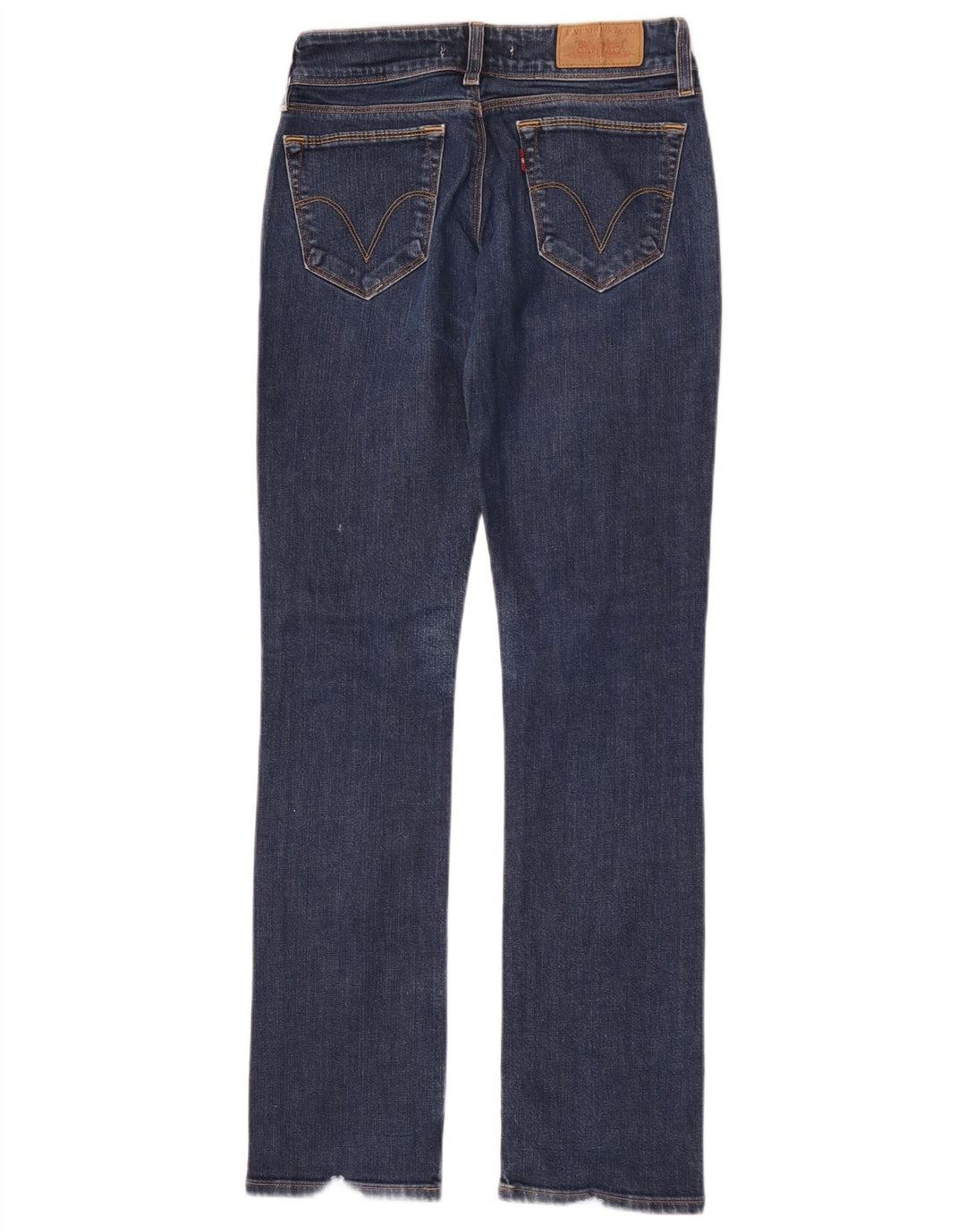 Calça jeans feminina Levi's 470 Straight W28 L34 azul algodão