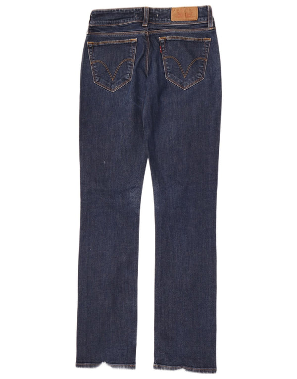 Calça jeans feminina Levi's 470 Straight W28 L34 azul algodão
