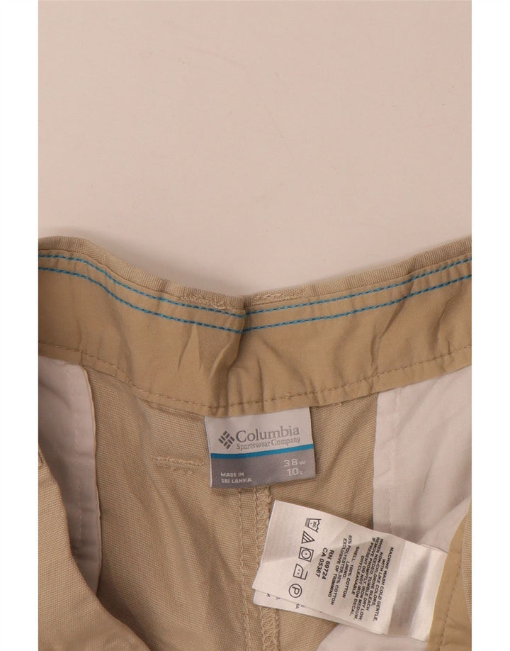 COLUMBIA Mens Cargo Shorts W38 XL Algodão Bege