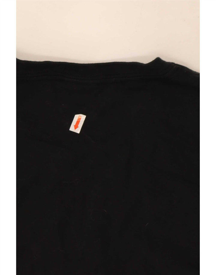 Camiseta masculina Nike grande algodão colorblock preto