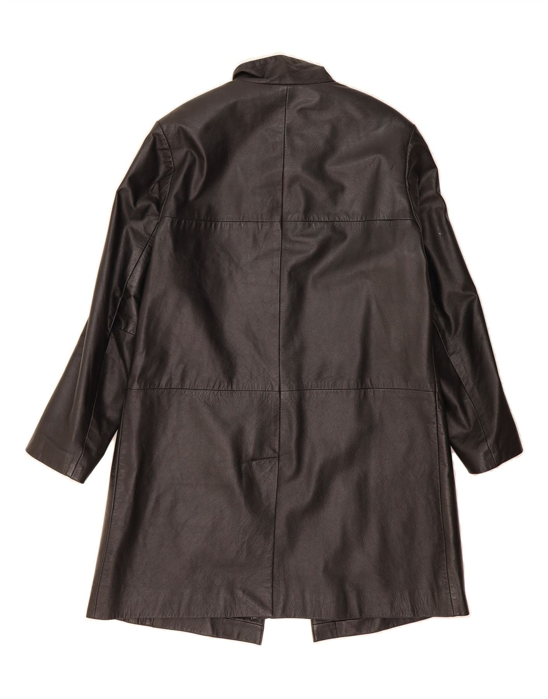 CLASSICS Womens Leather Coat UK 12 Medium Black Leather Vintage Classics and Second-Hand Classics from Messina Hembry 