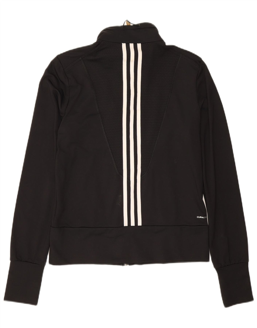 ADIDAS Womens Clima 365 Tracksuit Top Jacket UK 14 Medium Black Nylon