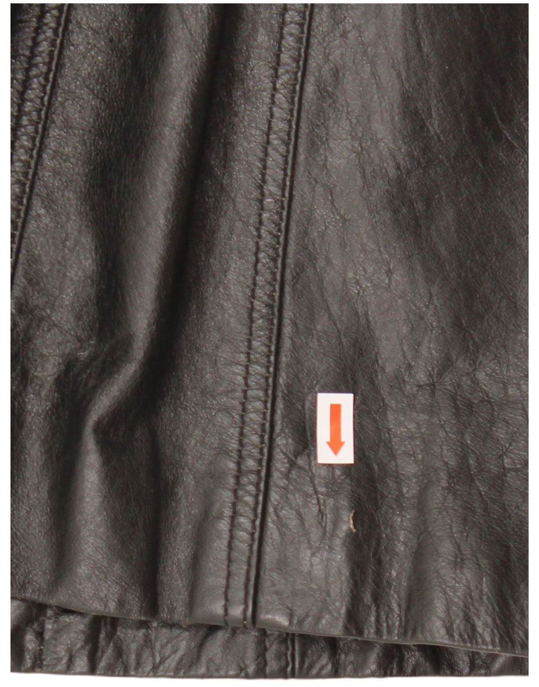 Casaco de couro feminino Gipsy UK 12 médio preto