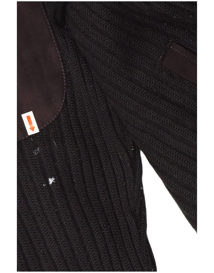 Pierre Cardin Suéter Cardigan Masculino IT 56 XL Poliéster Preto