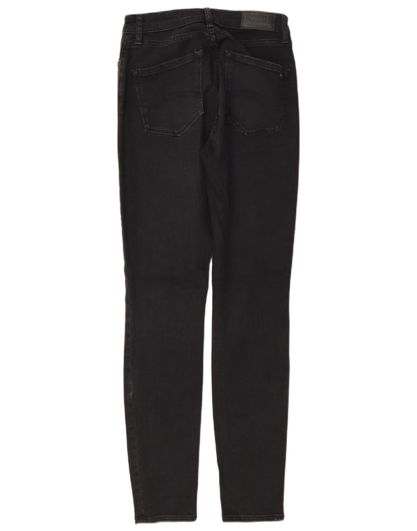 Tommy Hilfiger feminino Santana Mid Rise Skinny Jeans W28 L32 Algodão Cinza