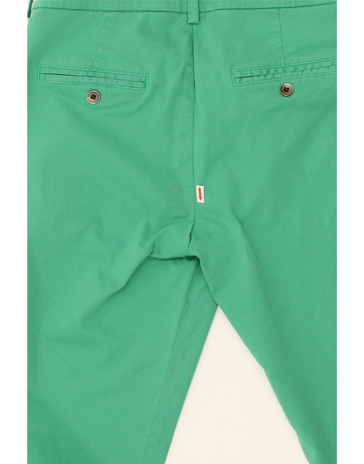 GUESS Womens Slim Chino Trousers W32 L29 Green Cotton Vintage Guess and Second-Hand Guess from Messina Hembry 