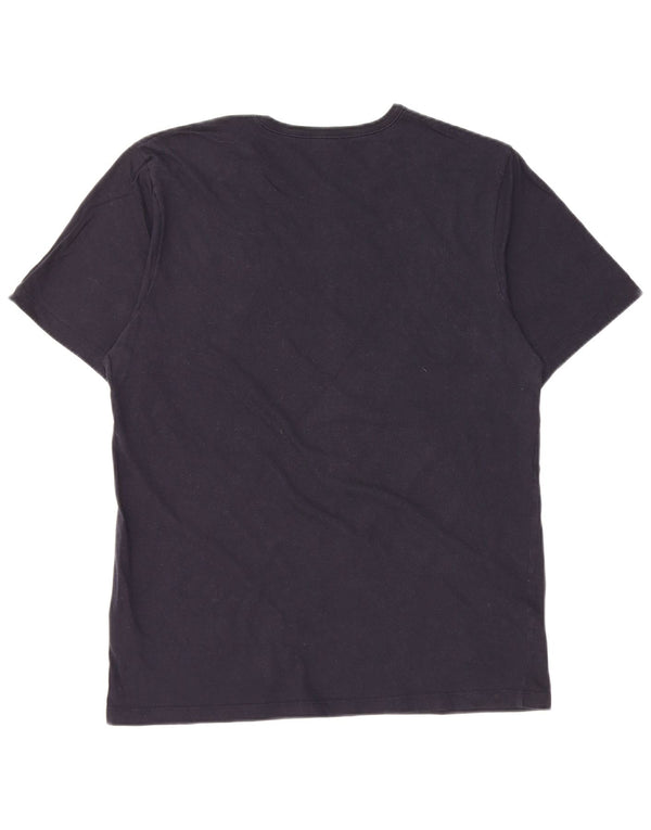 Camiseta feminina HUGO BOSS Top UK 18 XL azul marinho algodão