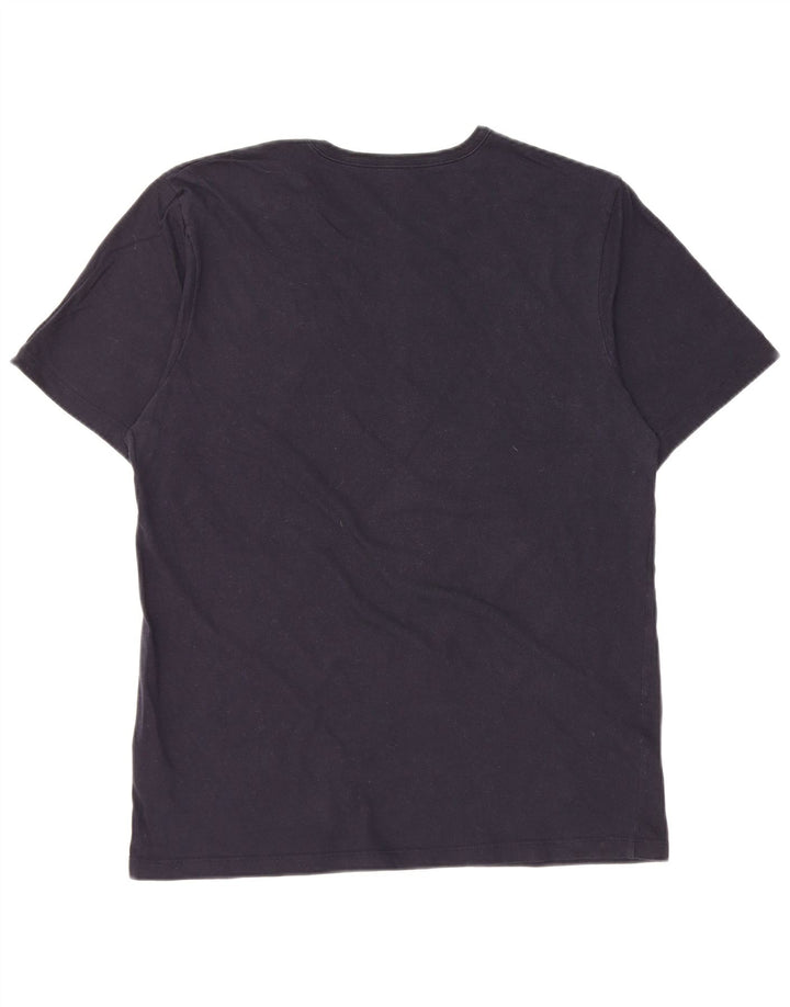 Camiseta feminina HUGO BOSS Top UK 18 XL azul marinho algodão