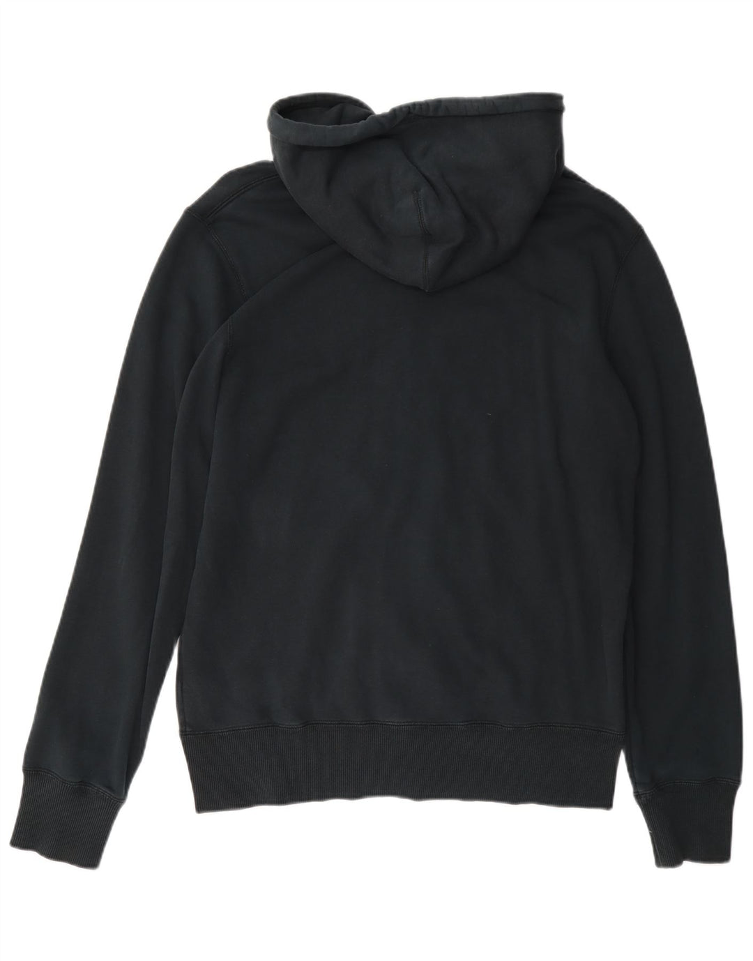 Suéter Nike masculino com capuz e zíper médio preto algodão