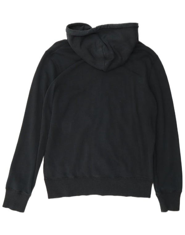 Suéter Nike masculino com capuz e zíper médio preto algodão