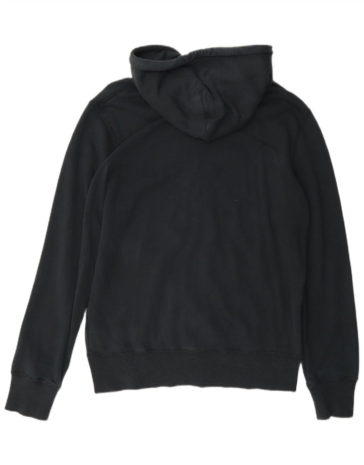 Suéter Nike masculino com capuz e zíper médio preto algodão
