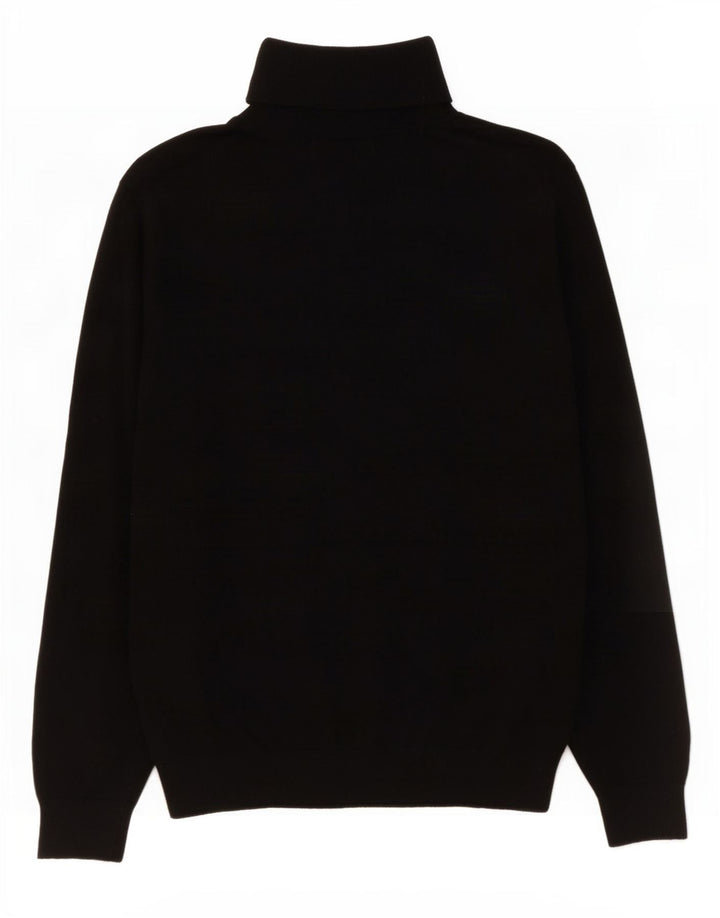 Suéter feminino Marks & Spencer Autograph com gola redonda Reino Unido 16 grande preto