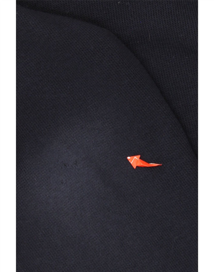 Poliéster médio dos azuis marinhos da camisola animal da ligação em ponte do pescoço do botão dos homens