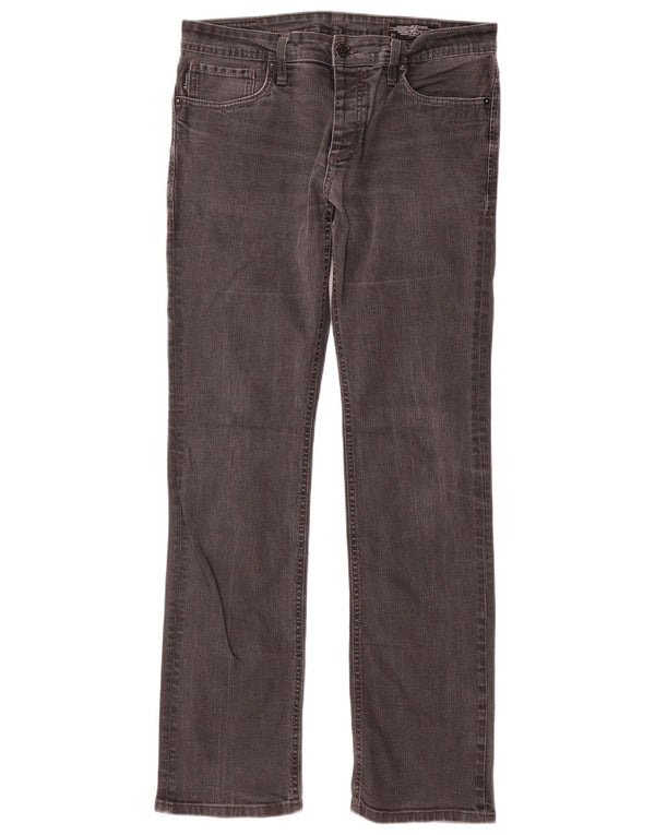 Jeans retos masculinos Jack & Jones W34 L36 algodão cinza