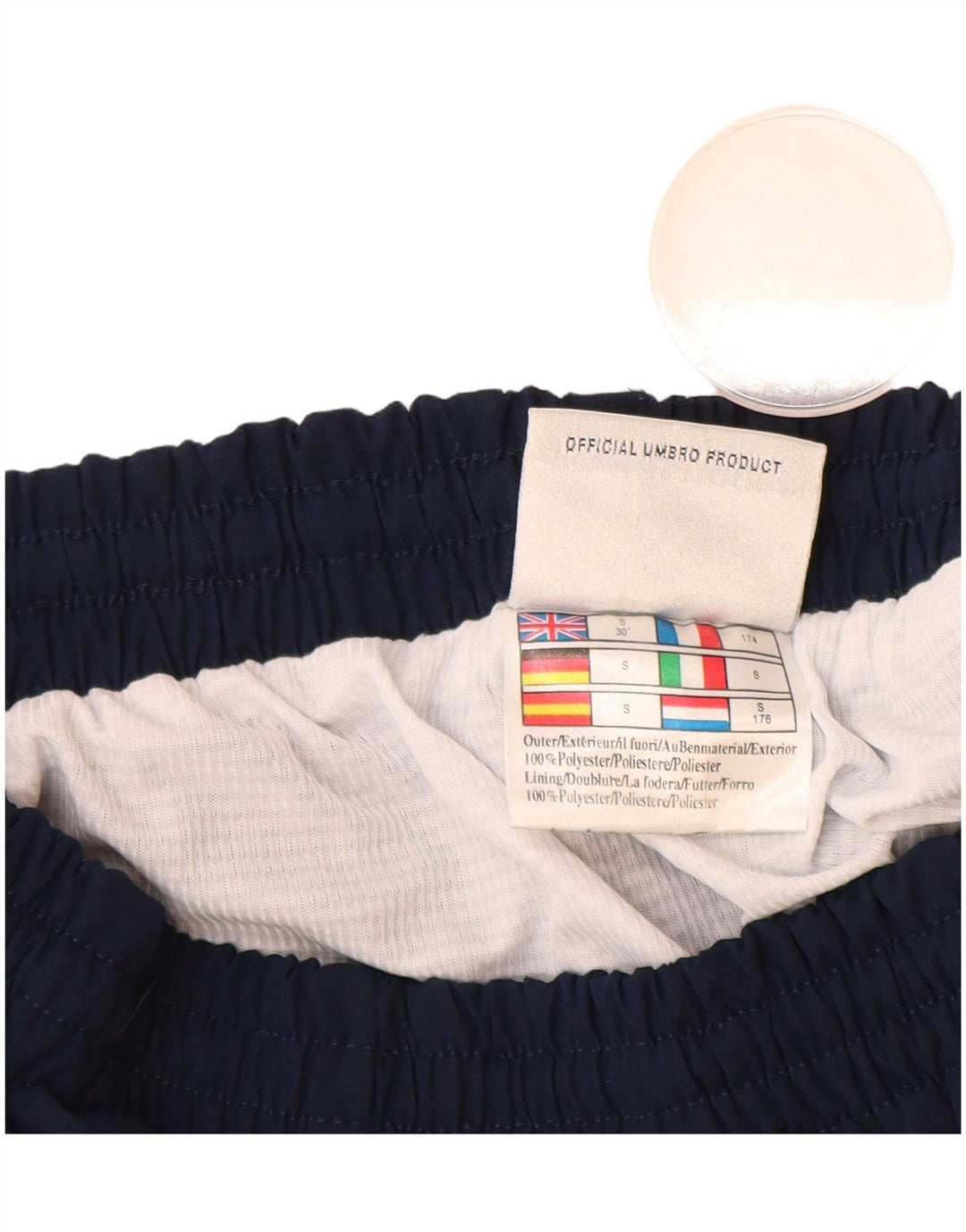 Calça de treino masculina UMBRO joggers pequeno poliéster azul marinho