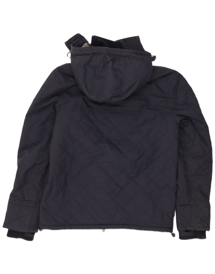 Jaqueta corta-vento feminina SUPERDRY gráfico Reino Unido 14 médio azul marinho