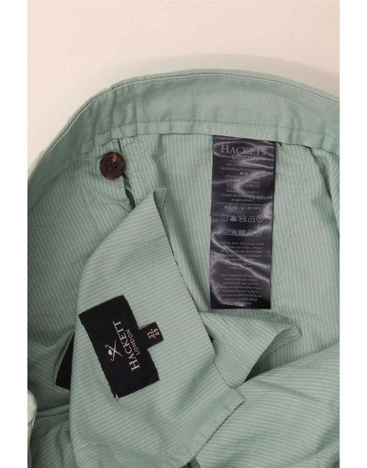 Hackett Mens Chino Shorts Médio W33 Algodão Verde
