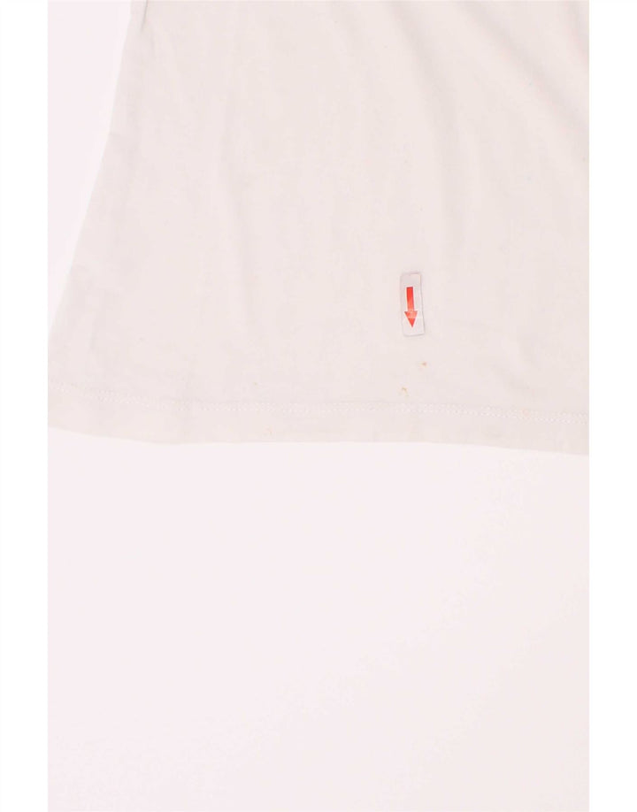 Camiseta Fila Meninos Graphic 7-8 Anos Algodão Branco