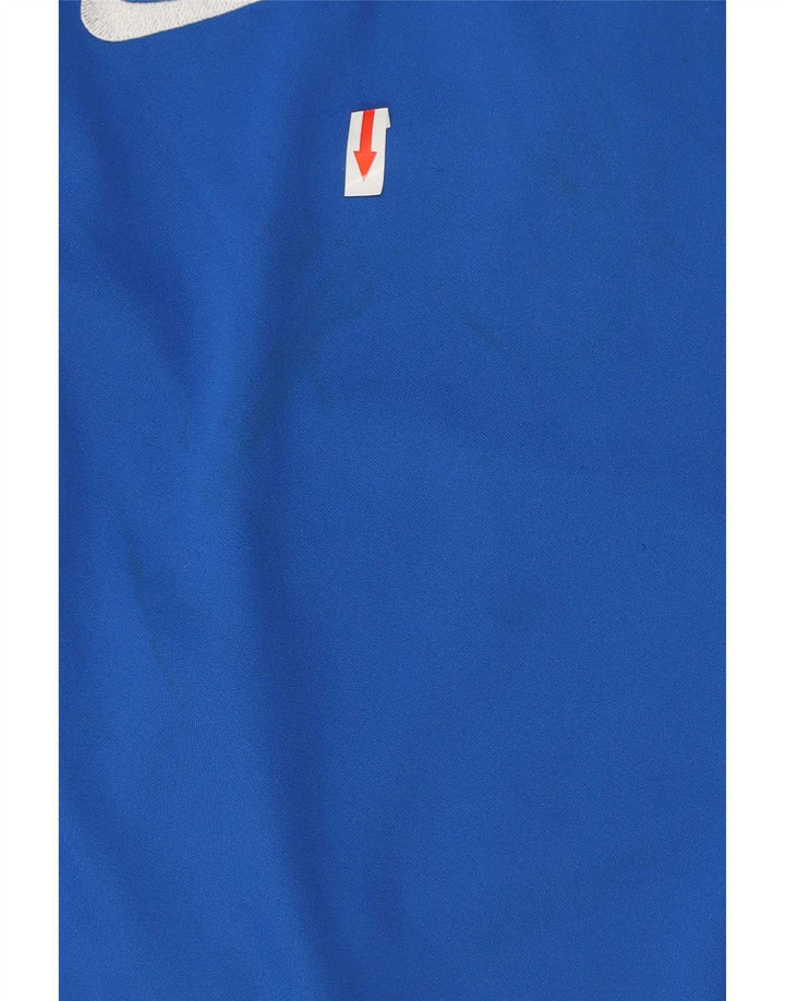 Nike Mens Dri Fit Top Manga Longa Pequeno Poliéster Azul