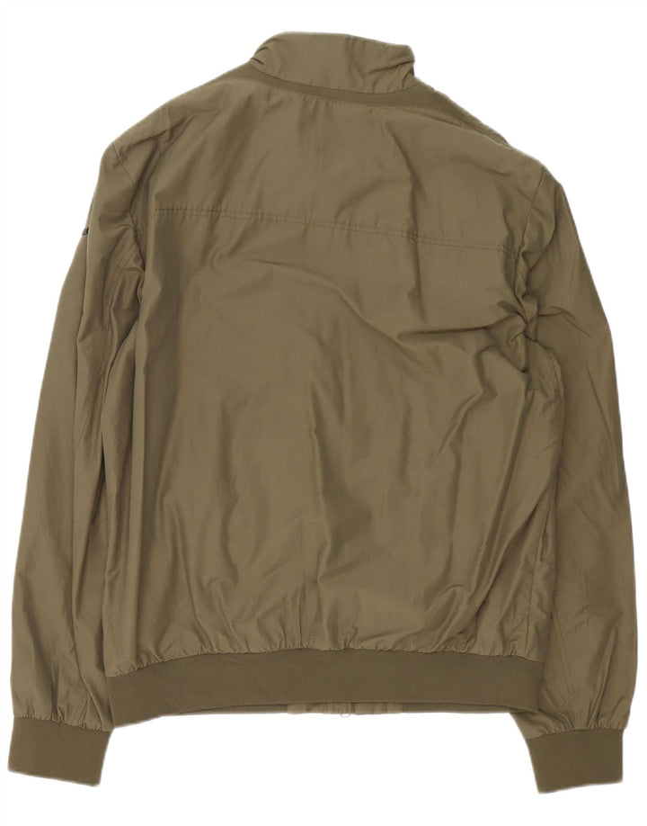 Jaqueta bomber masculina Geox UK 44 2XL poliéster xadrez cáqui