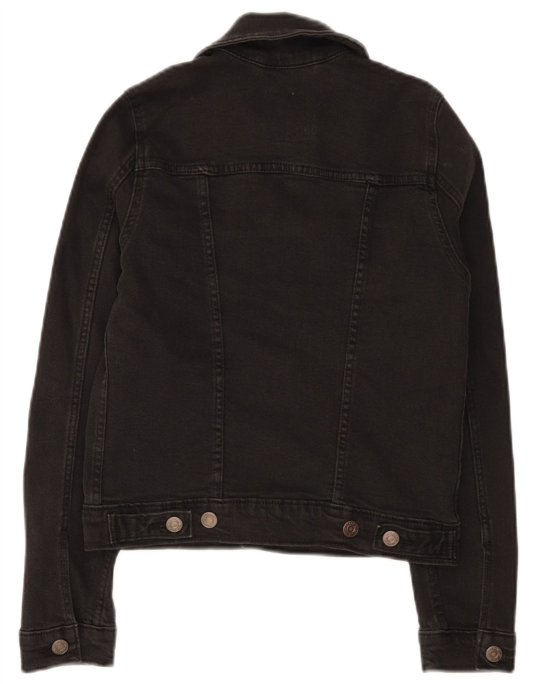 Jaqueta jeans feminina Levi's UK 2 2XS algodão preto